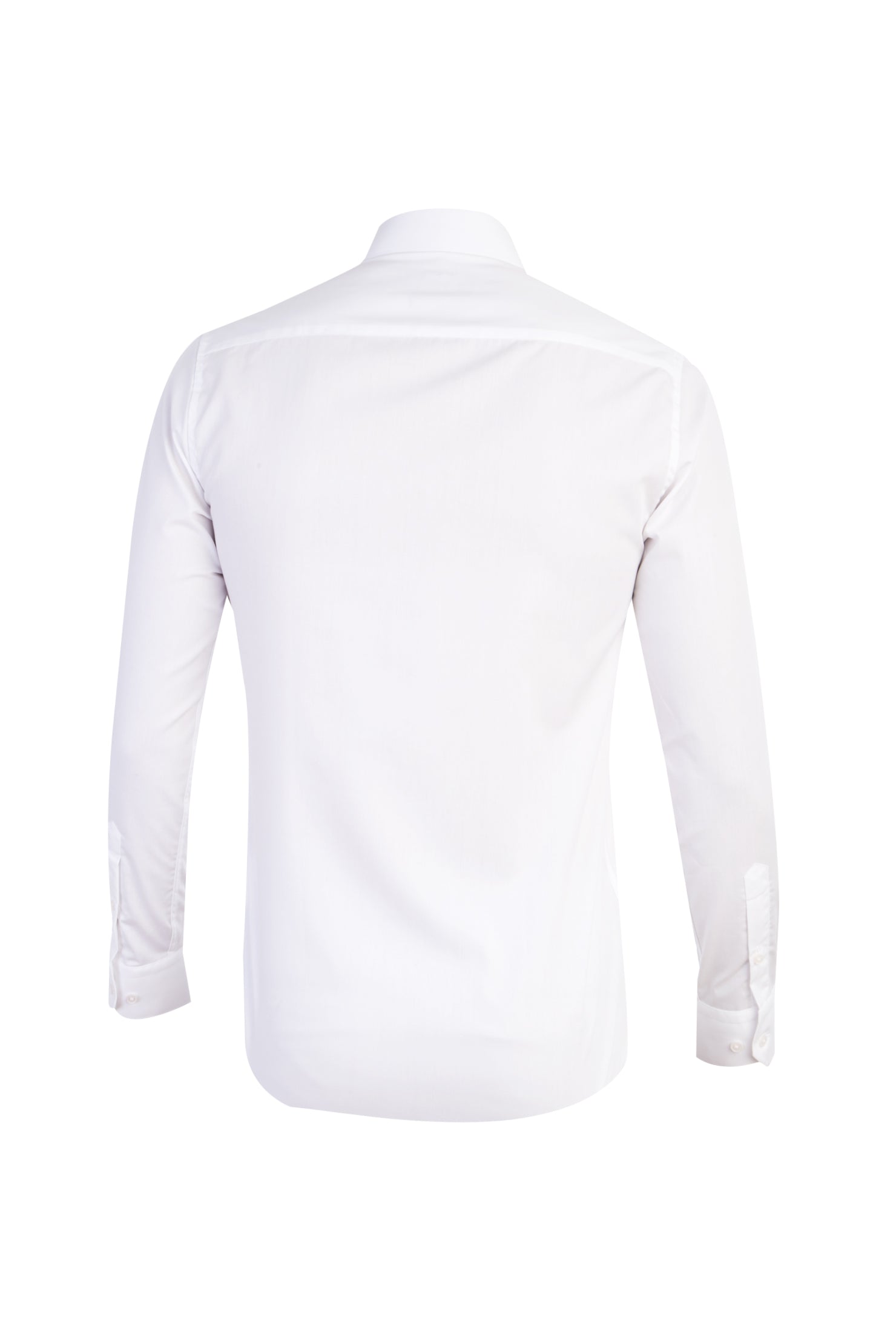 Beyaz Uzun Kol Easy Care Slim Fit Dar Kesim Pamuk Gömlek