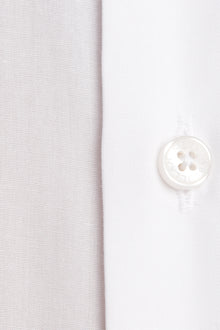 Beyaz Uzun Kol Easy Care Slim Fit Dar Kesim Pamuk Gömlek