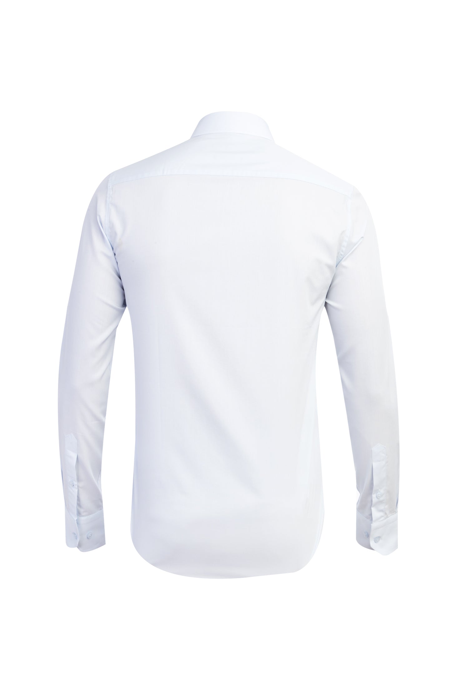 Açık Mavi Uzun Kol Easy Care Slim Fit Dar Kesim Pamuk Gömlek