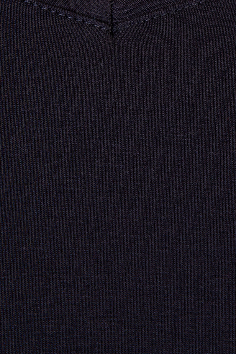Siyah V Yaka T-shirt