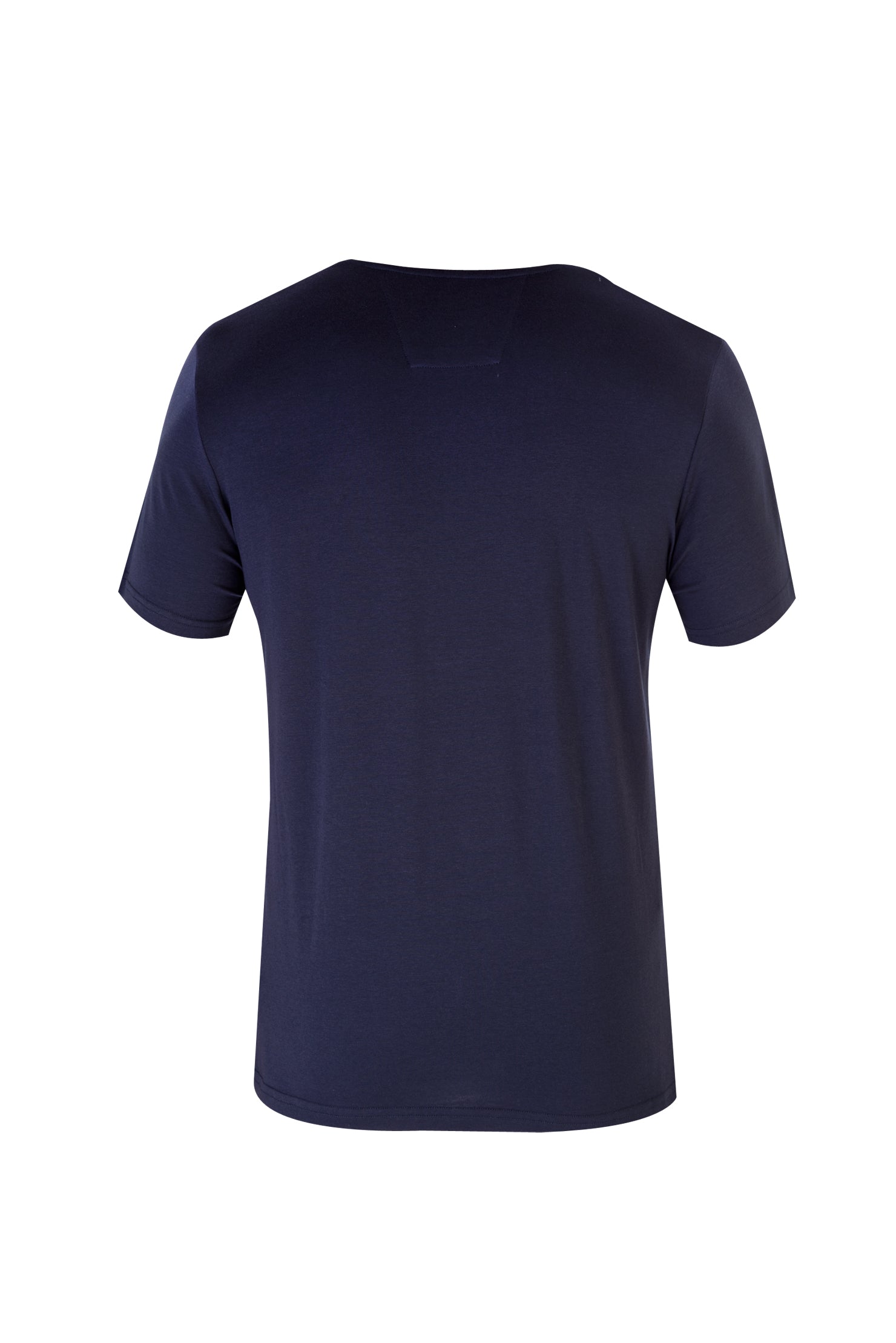 Lacivert V Yaka Regular Fit T-shirt