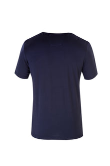 Lacivert V Yaka Regular Fit T-shirt