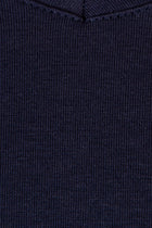 Lacivert V Yaka Regular Fit T-shirt