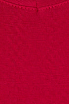 Kırmızı V Yaka Regular Fit T-shirt