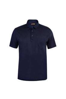 Lacivert Polo Yaka Süprem Regular Fit Pamuk T-shirt