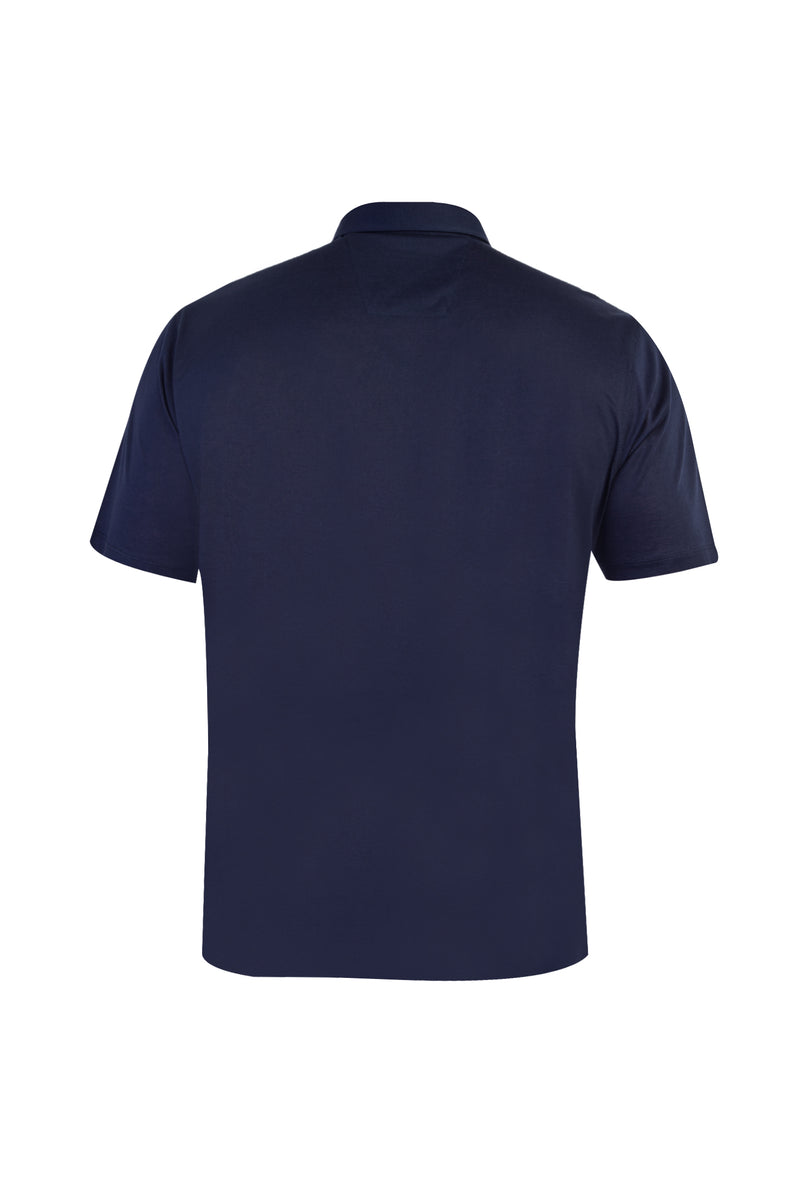 Lacivert Polo Yaka Süprem Regular Fit Pamuk T-shirt