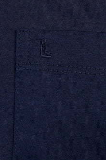 Lacivert Polo Yaka Süprem Regular Fit Pamuk T-shirt