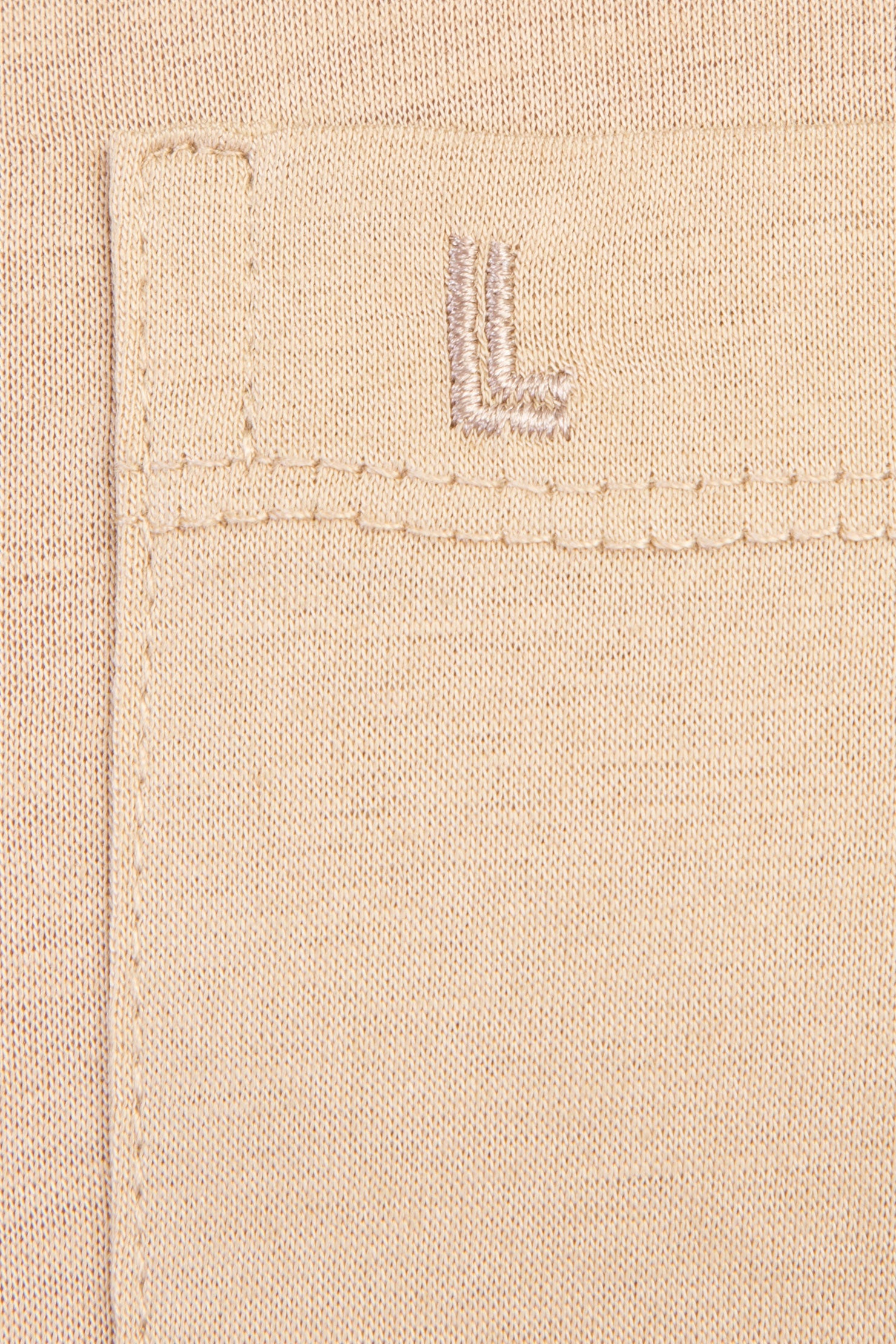 Bej Polo Yaka Süprem Regular Fit Pamuk T-shirt