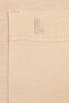 Bej Polo Yaka Süprem Regular Fit Pamuk T-shirt