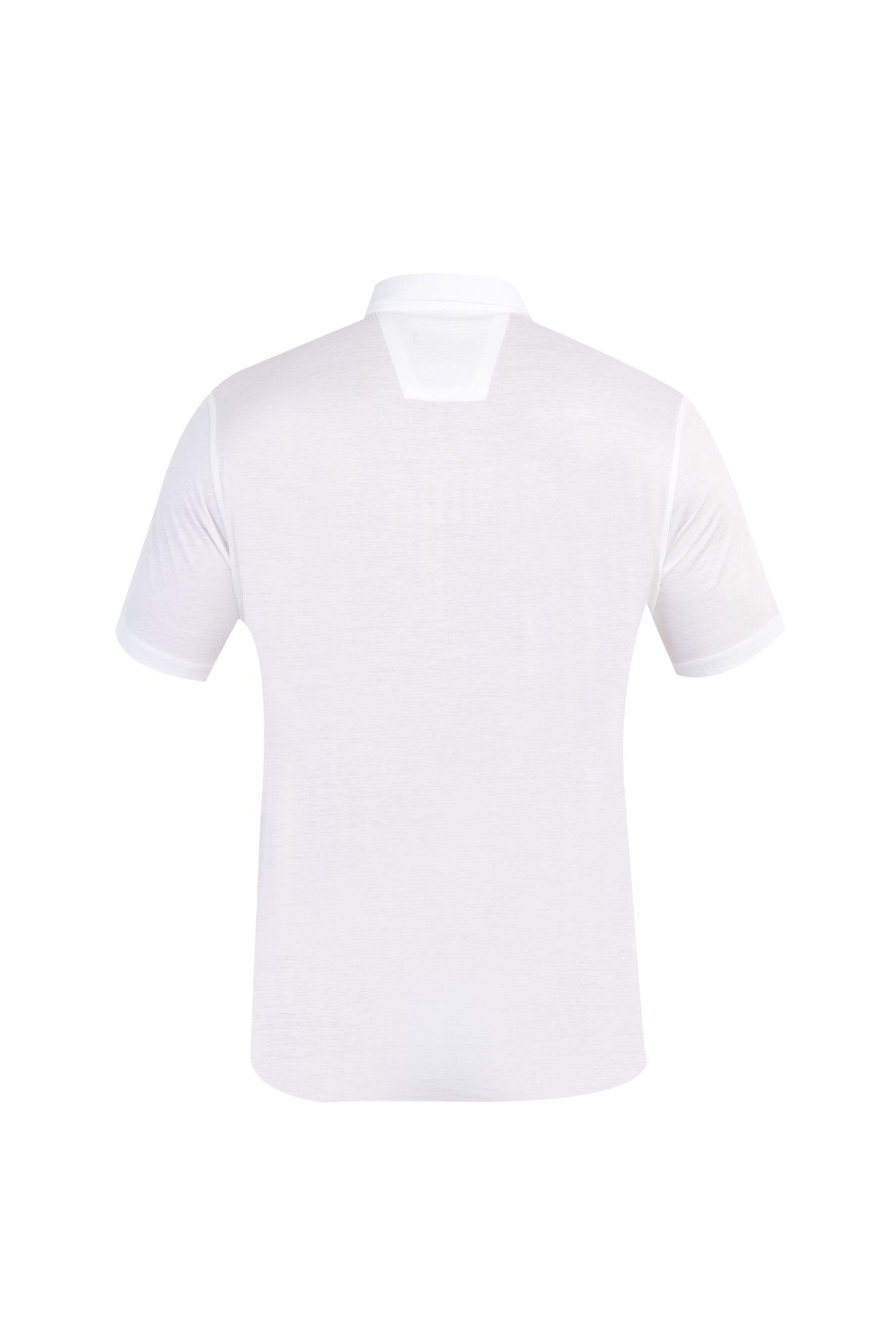 Beyaz Polo Yaka Süprem Regular Fit Pamuk T-shirt