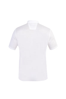 Beyaz Polo Yaka Süprem Regular Fit Pamuk T-shirt