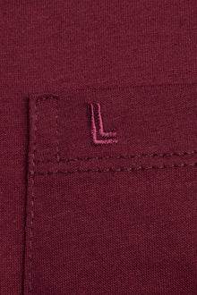 Bordo Polo Yaka Süprem Regular Fit Pamuk T-shirt