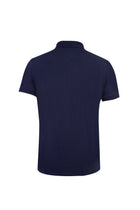 Lacivert Polo Yaka Fermuarl? Pamuk T-shirt-Abdullah Ki??l?