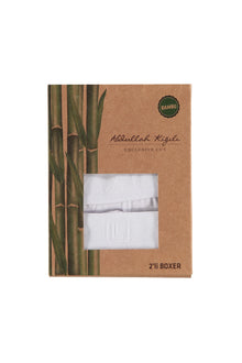 Beyaz 2'li Bambu Boxer