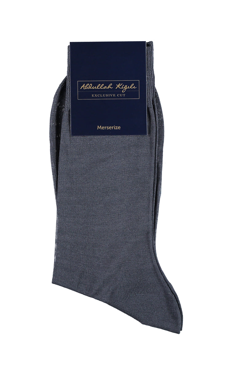 Füme Gri Merserize Çorap