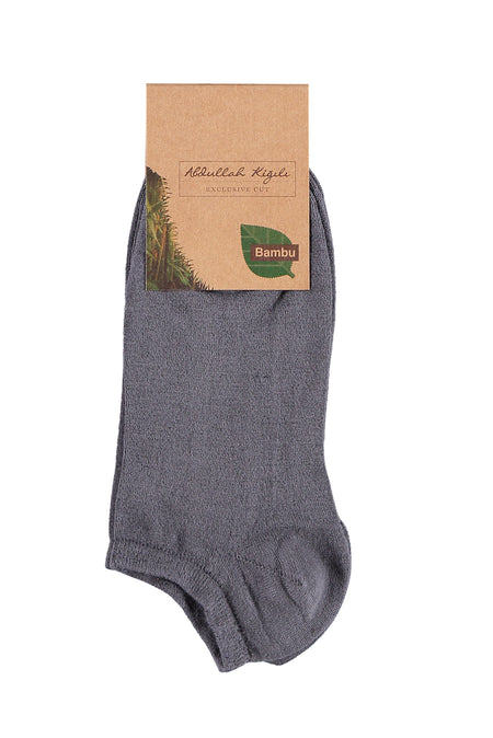 Füme Gri 2'li Bambu Spor Çorap Seti