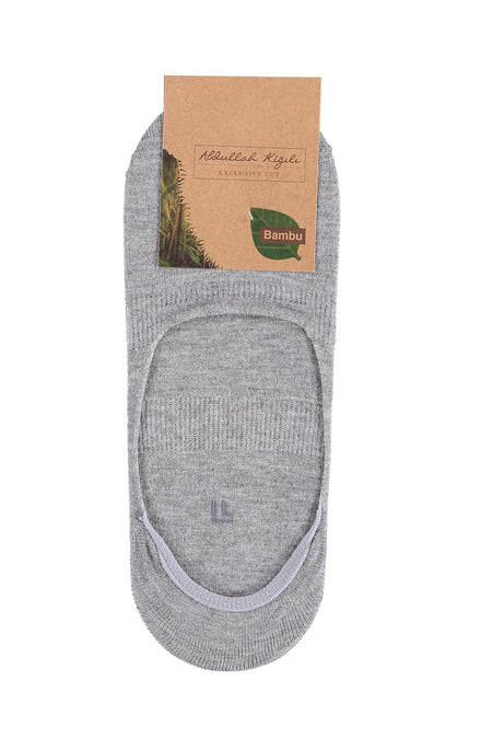 Füme Gri 2'li Bambu Loafer Çorap Seti
