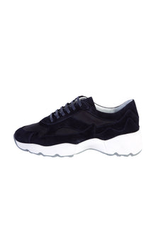 Lacivert Sneaker Deri Ayakkabı