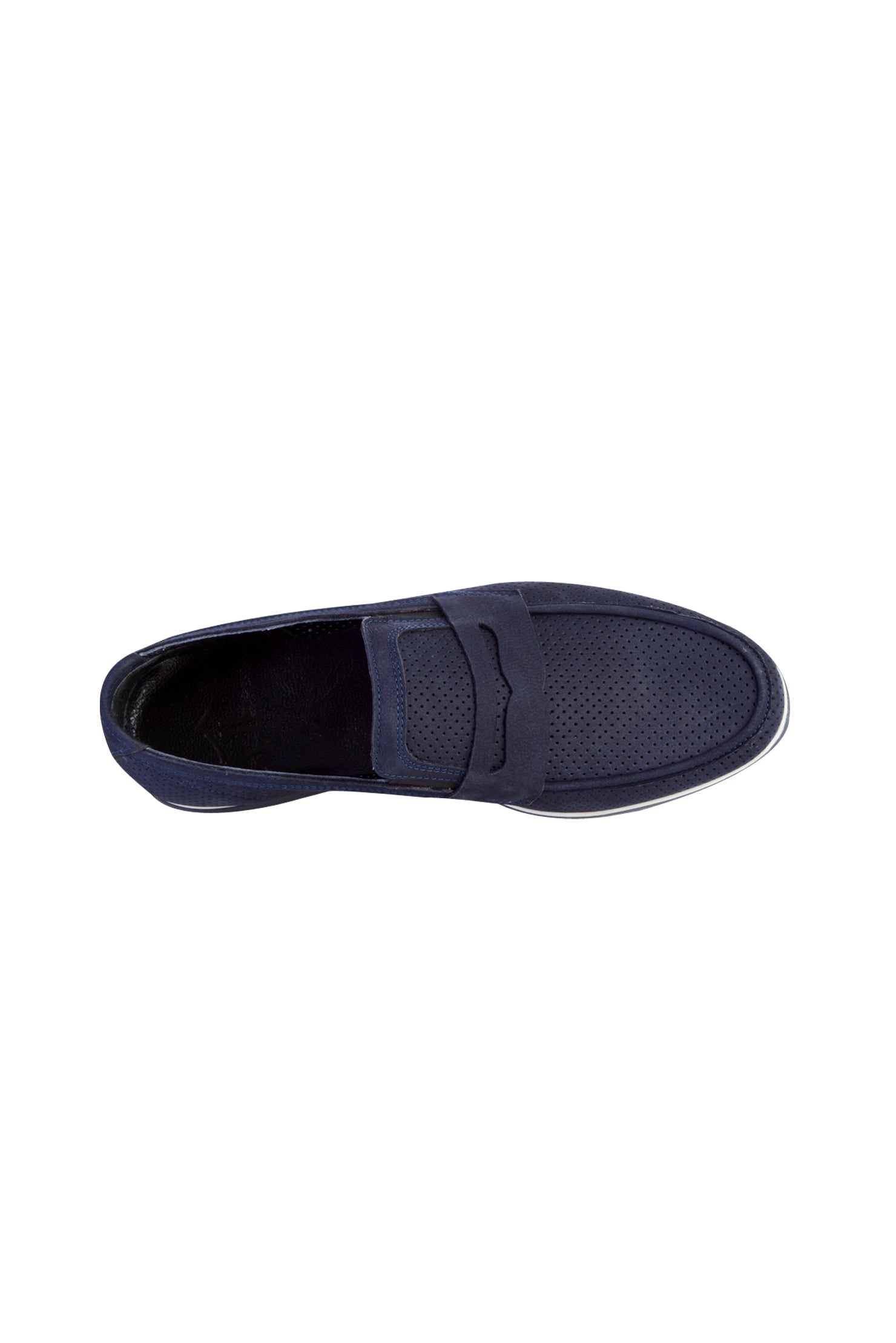 Lacivert Nubuk Casual Loafer Deri Ayakkabı