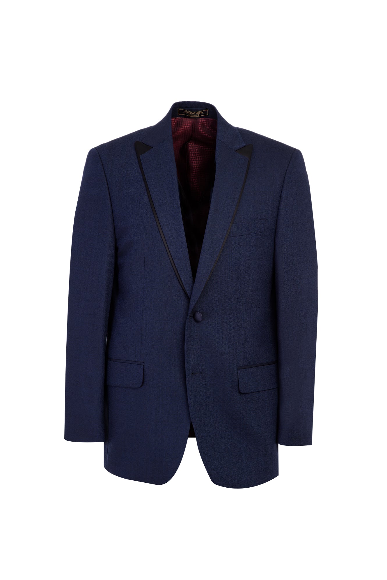 Mavi Mono Yaka Slim Fit Dar Kesim Yün Smokin & Damatlık