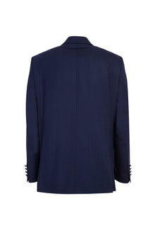 Mavi Mono Yaka Slim Fit Dar Kesim Yün Smokin & Damatlık