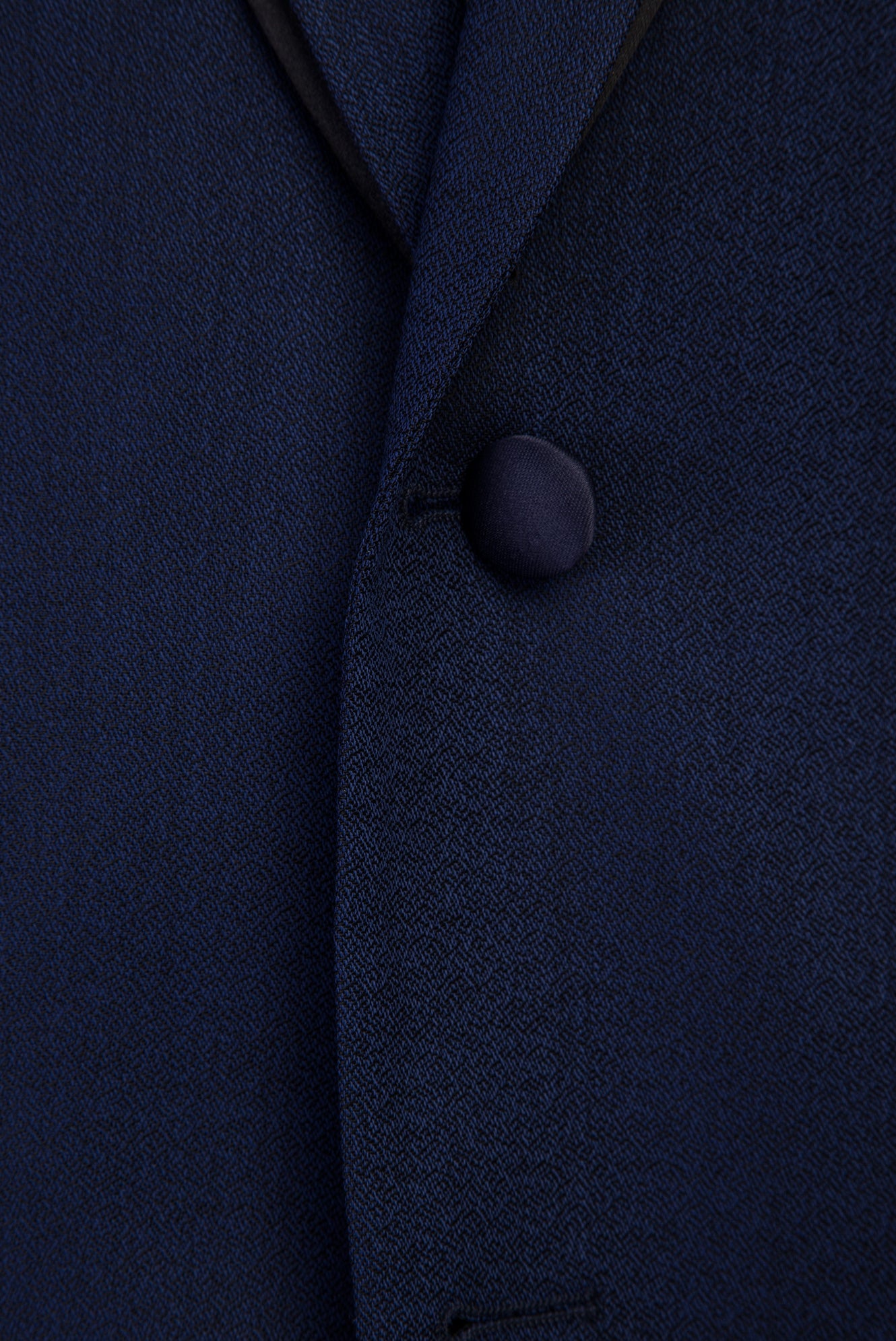 Mavi Mono Yaka Yün Smokin & Damatlık