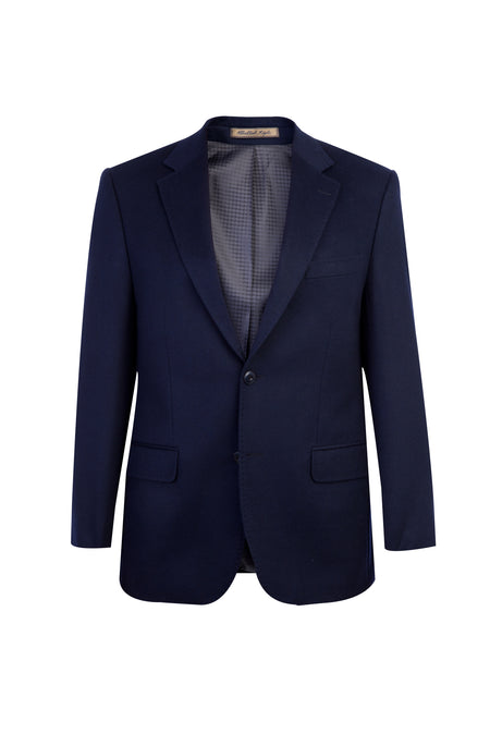 Lacivert Relaxed Fit Rahat Kesim İtalyan Kaşmir Ceket