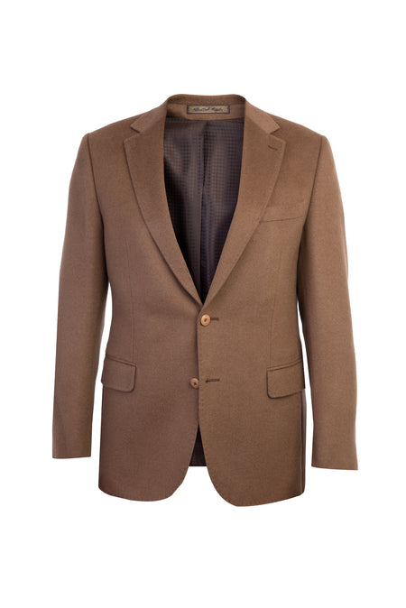 Kahve Kaşmir Klasik Ceket