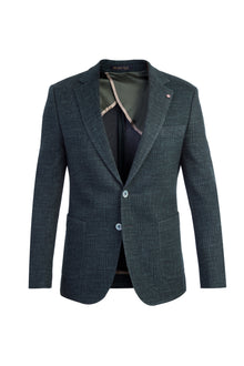 Koyu Yesil İtalyan Ekose Pamuk Ceket