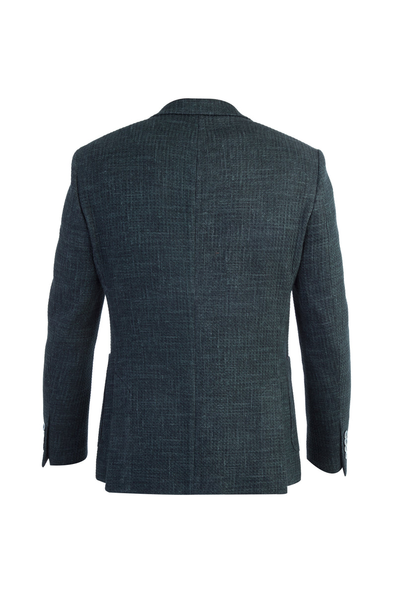 Koyu Yesil İtalyan Ekose Pamuk Ceket