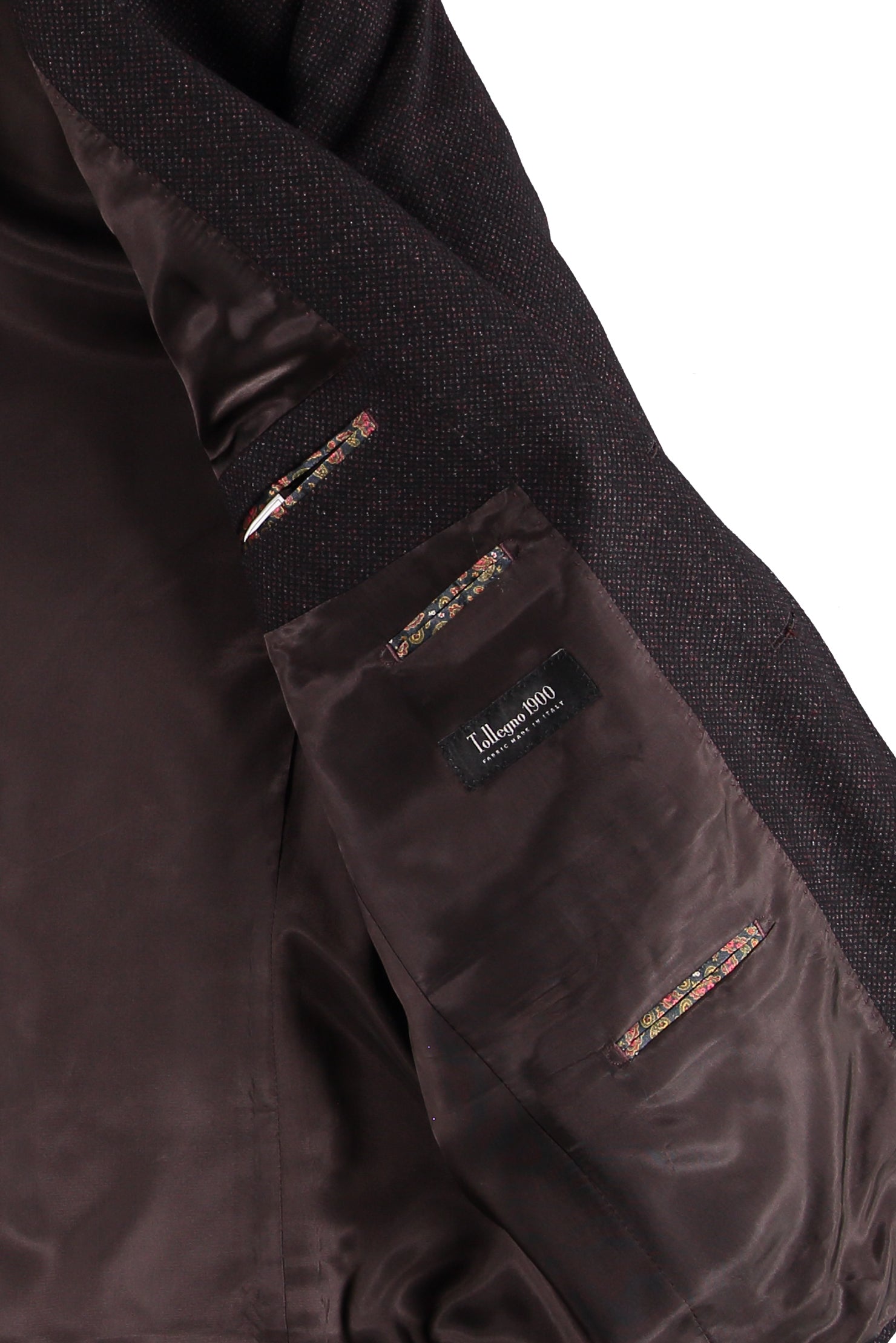 Bordo İtalyan Kuşgözü Ceket