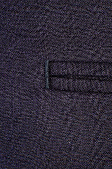 Lacivert Slim Fit Dar Kesim İtalyan Kaşmirli Flanel Kumaş Pantolon