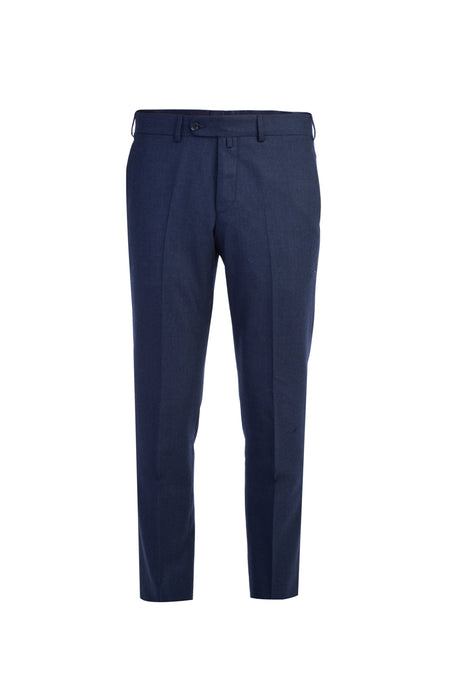 Koyu Mavi 7 Drop Slim Fit Dar Kesim ?talyan Ka?mirli Flanel Kuma? Pantolon-Abdullah Ki??l?