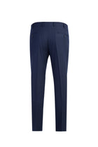 Koyu Mavi Regular Fit İtalyan Kaşmirli Flanel Kumaş Pantolon