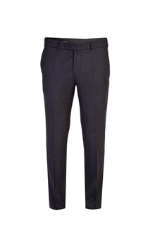 Antrasit ?talyan 7 Drop Slim Fit Dar Kesim Ka?mirli Flanel Kuma? Pantolon-Abdullah Ki??l?