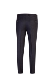 Antrasit Regular Fit İtalyan Kaşmirli Flanel Kumaş Pantolon