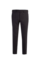 Koyu Kahve Slim Fit Dar Kesim İtalyan Kaşmirli Flanel Kumaş Pantolon