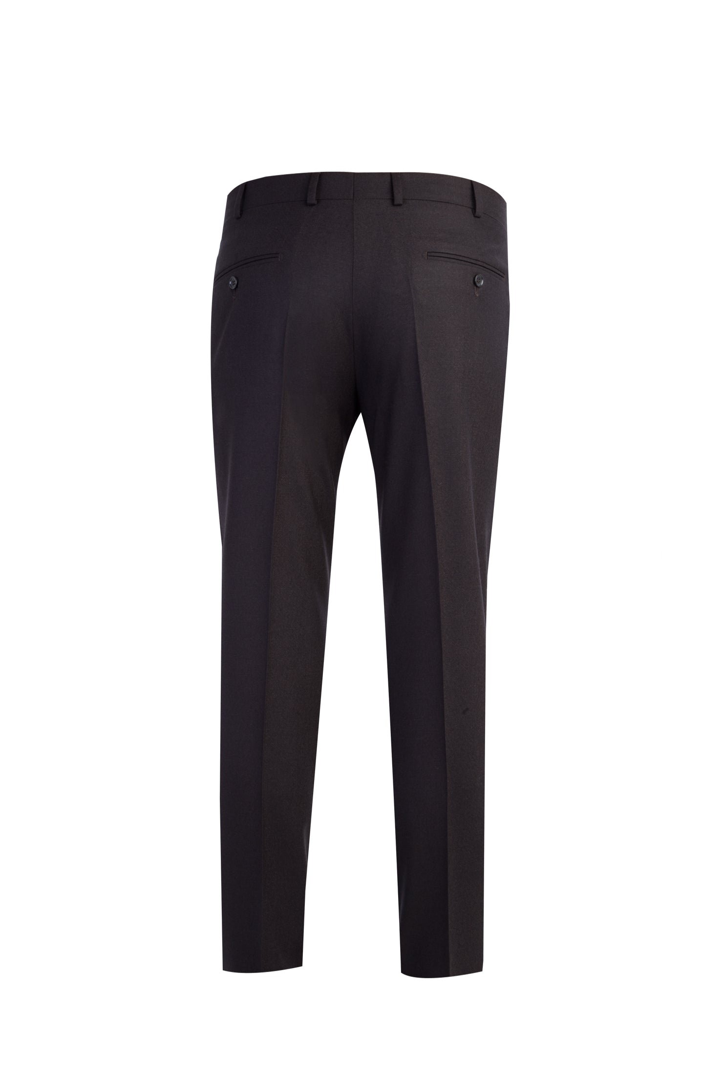 Koyu Kahve Relax Fit Rahat Kesim İtalyan Kaşmirli Flanel Kumaş Pantolon