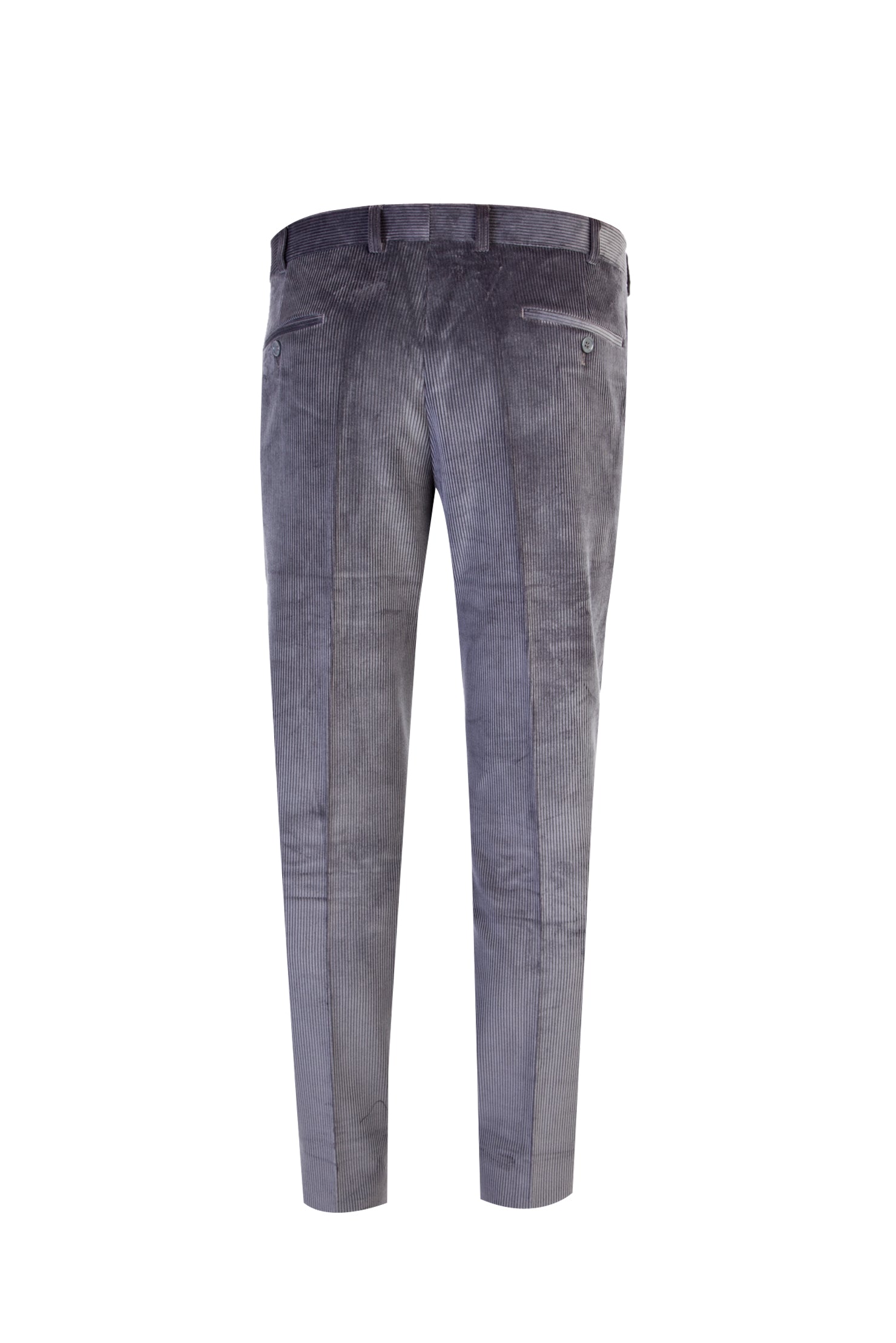 Orta Füme Regular Fit İtalyan Likralı Kadife Pantolon