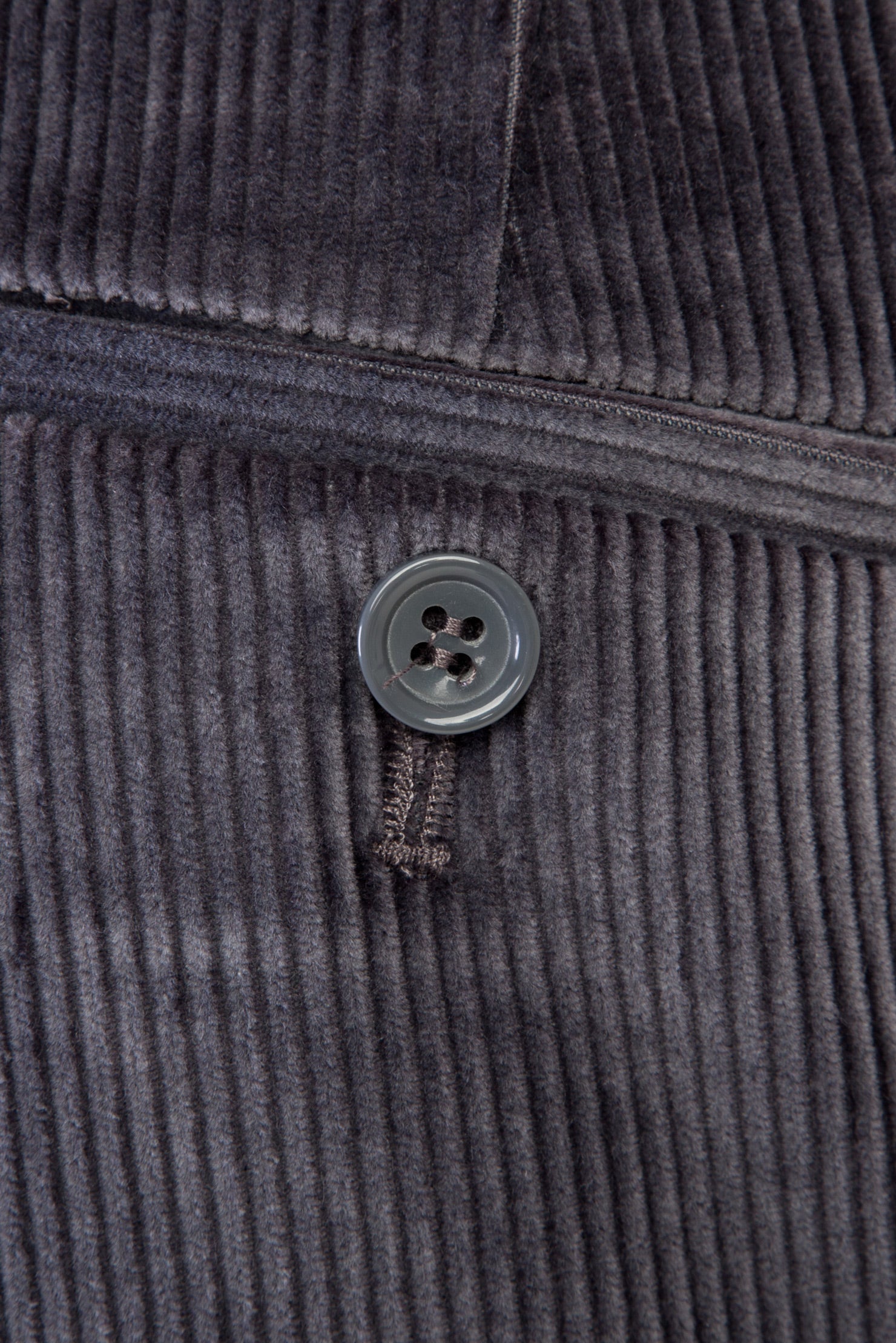 Orta Füme İtalyan Likralı Kadife Pantolon