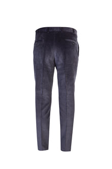 Füme Gri İtalyan Likralı Kadife Pantolon