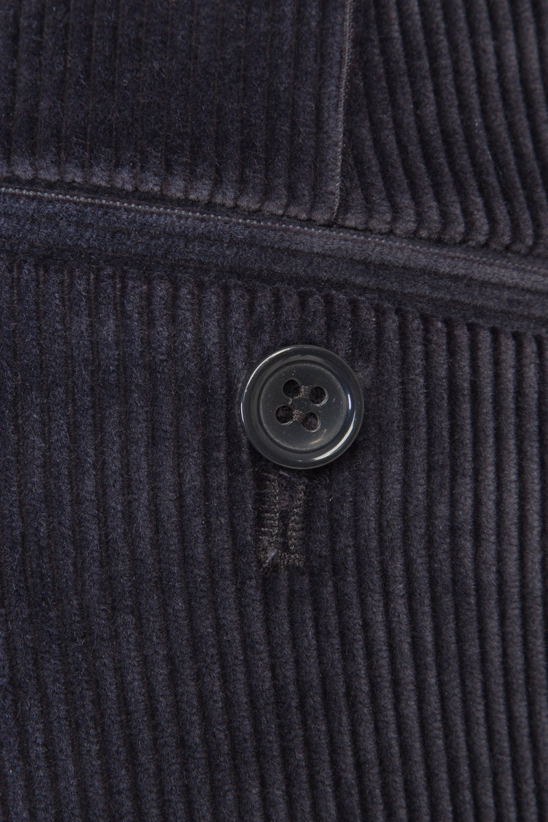 Füme Gri İtalyan Likralı Kadife Pantolon