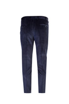 Lacivert Regular Fit Likralı Kadife Pantolon