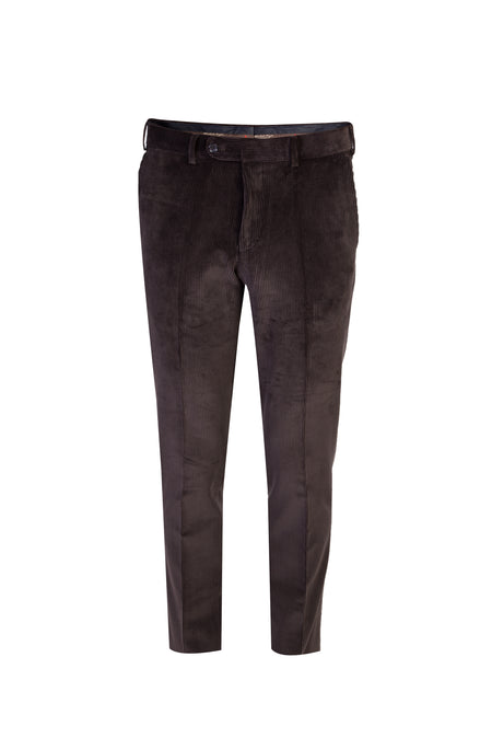 Koyu Kahve İtalyan Likralı Kadife Pantolon