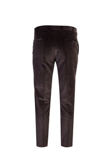 Koyu Kahve İtalyan Likralı Kadife Pantolon