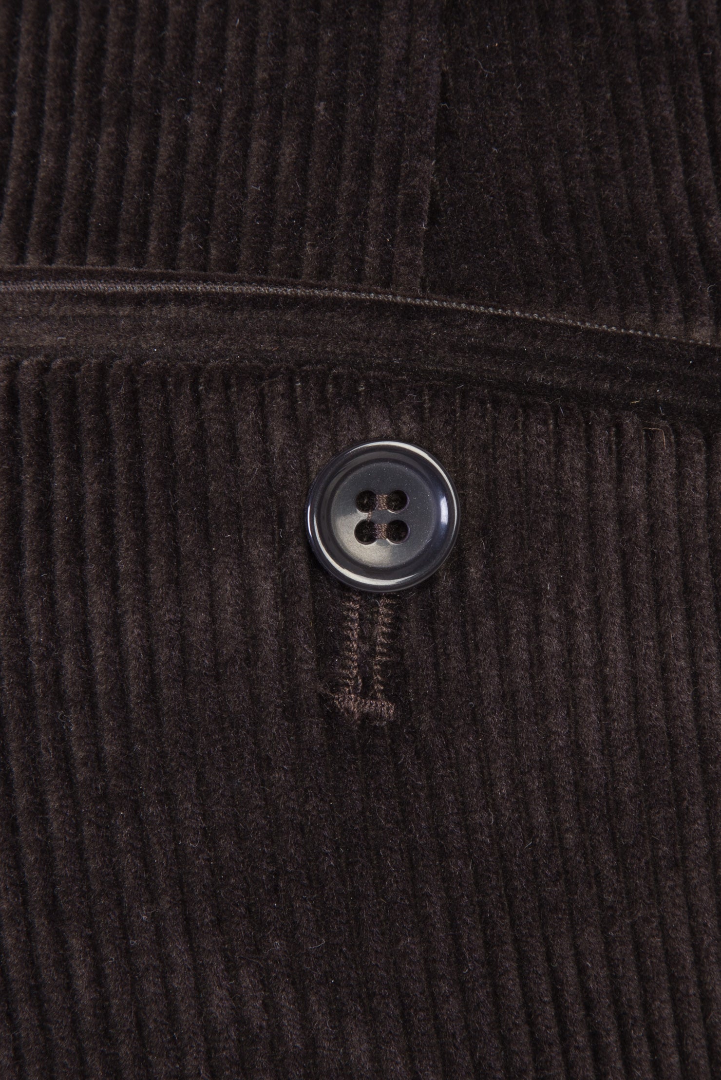 Koyu Kahve İtalyan Likralı Kadife Pantolon