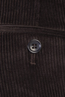 Koyu Kahve İtalyan Likralı Kadife Pantolon