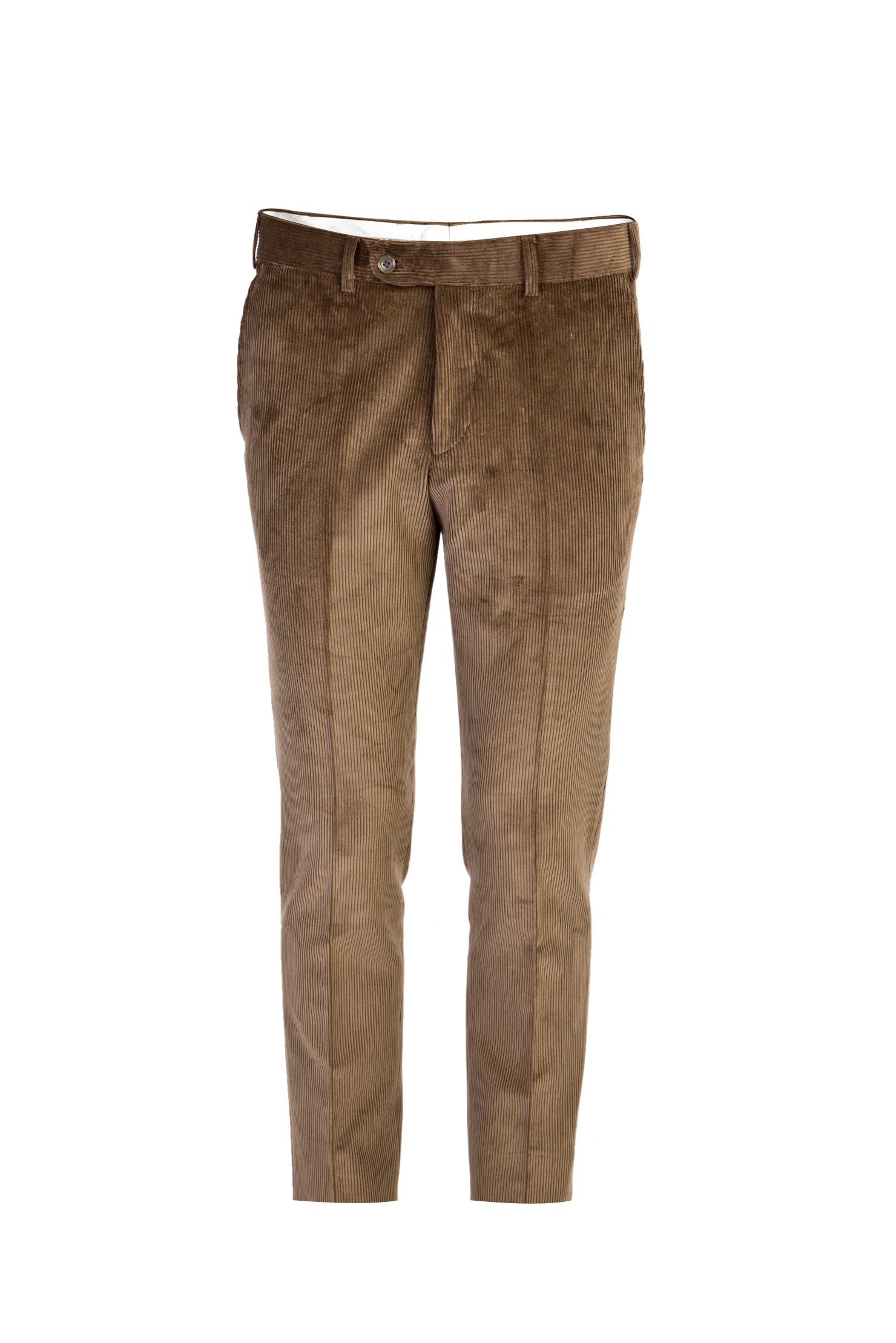 Yağ Yeşili-Olıv Relaxed Fit Rahat Kesim İtalyan Likralı Kadife Pantolon