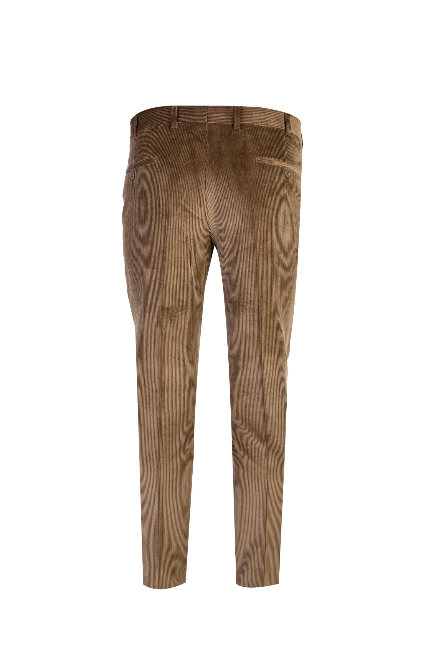 Yağ Yeşili-Olıv Regular Fit Likralı Kadife Pantolon