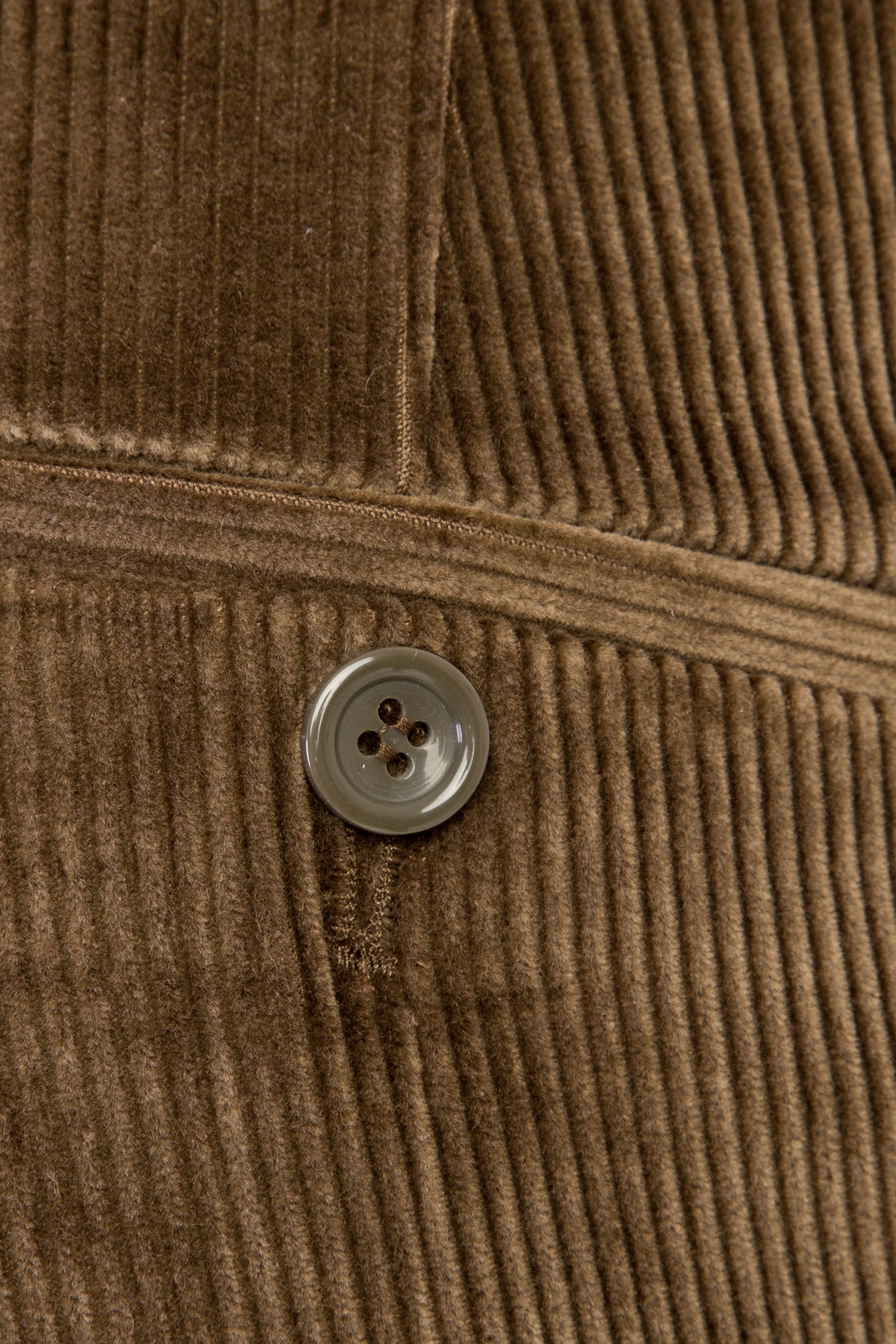 Yağ Yeşili-Olıv Regular Fit Likralı Kadife Pantolon